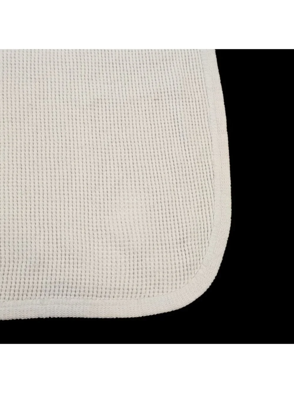 VTG Carters Baby Blanket Thermal Waffle Weave Cotton Offwhite Made USA‎ 26 X 36